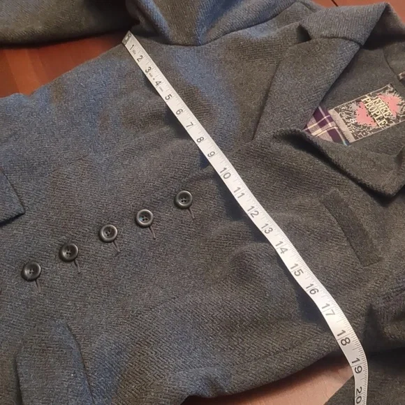 Free People Boyfriend Woolie Wool Jacket size 8 - Picture 3 of 11